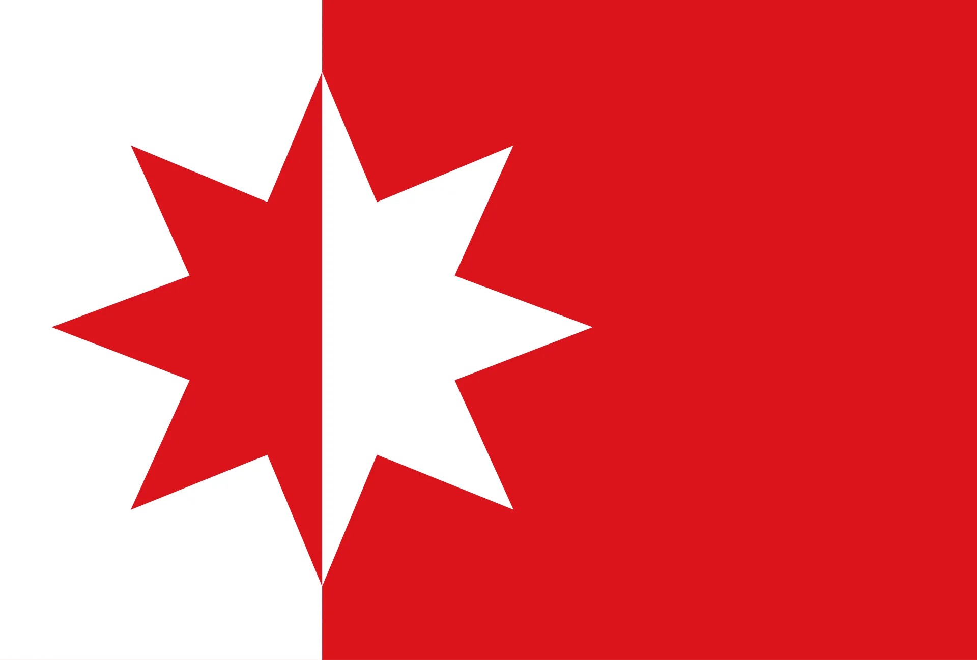 The municipal flag of Nieuwveen, adopted in 1968.